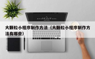 永春大颗粒小程序制作方法（大颗粒小程序制作方法有哪些）